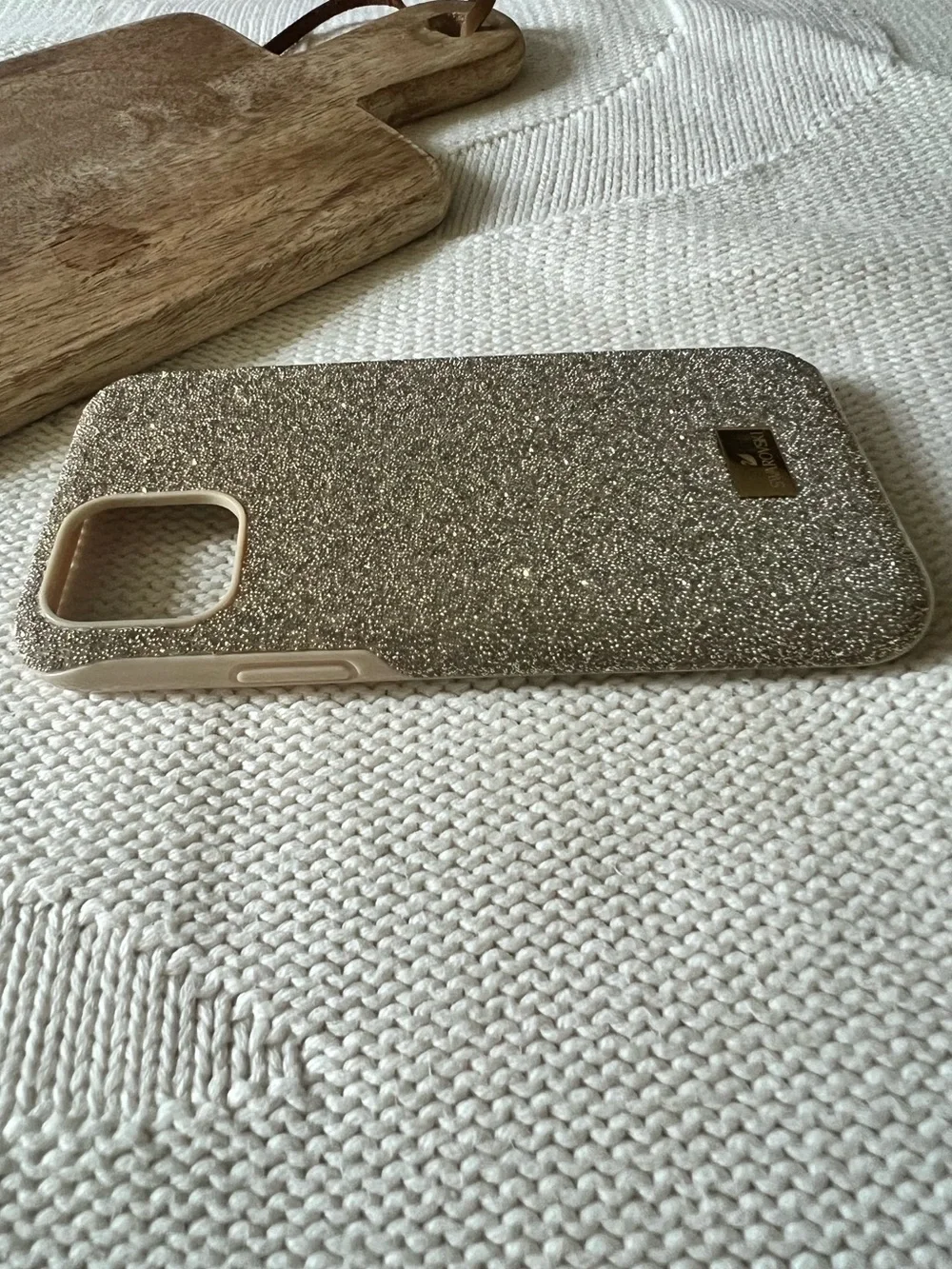 Swarovski | Gold Glitter iPhone 15 Pro Case